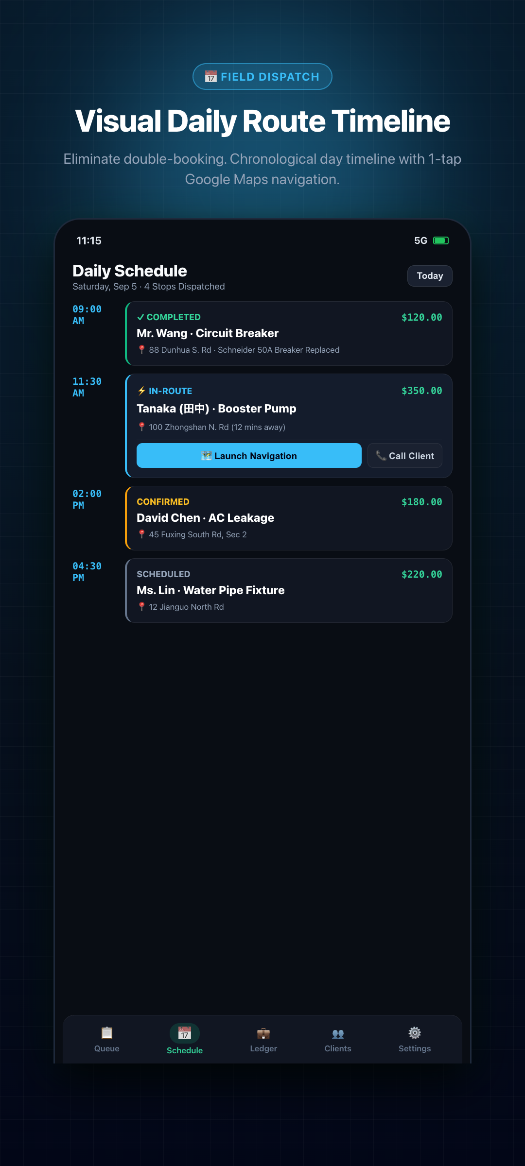Daily Dispatch Schedule & Timeline